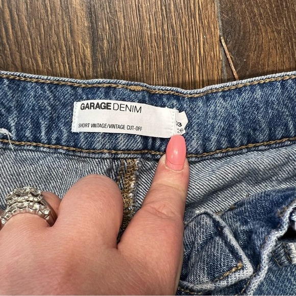 Garage denim shorts SZ 3 - Picture 2 of 4